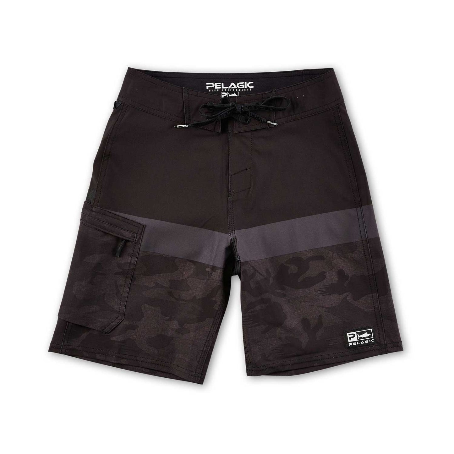 Pelagic Youth Blue Water Fish Camo Boardshorts