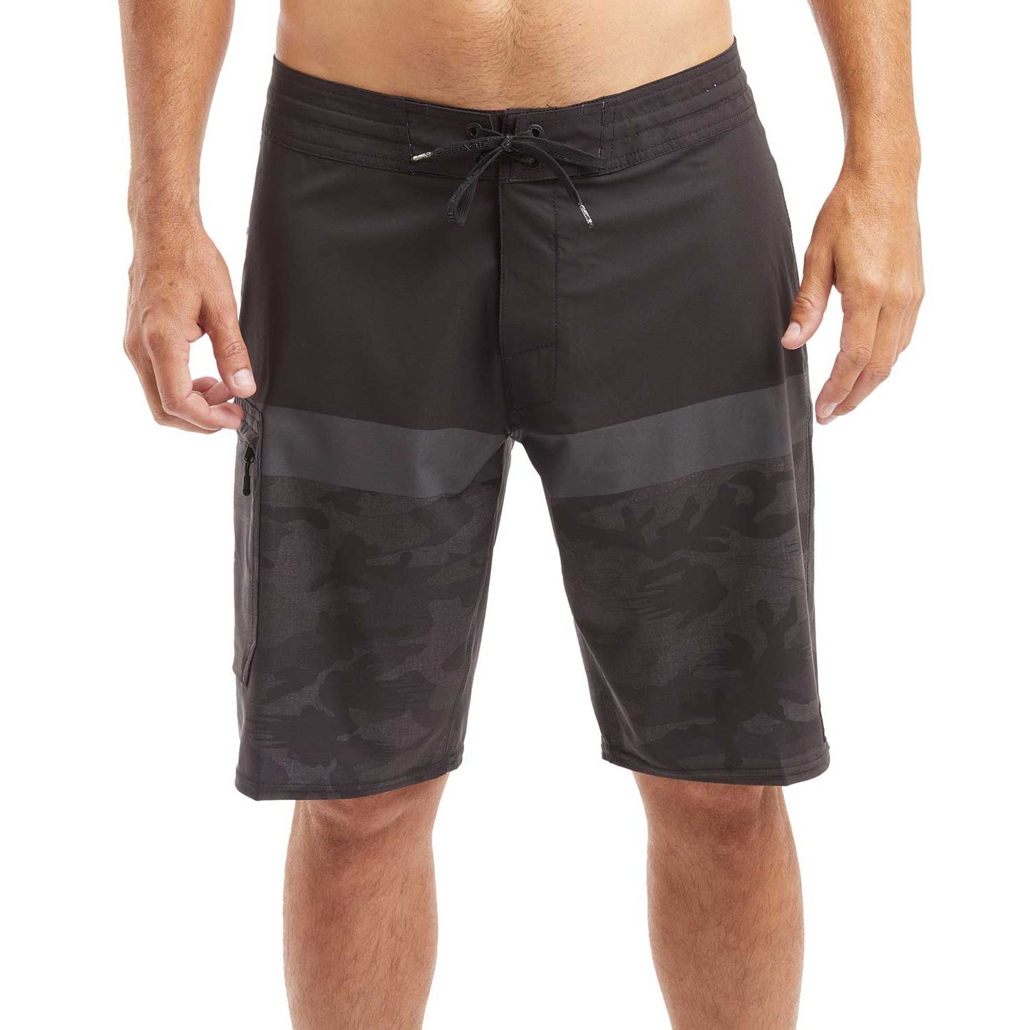 Pelagic Blue Water Men's Swim Boardshorts 21" - Fish Camo