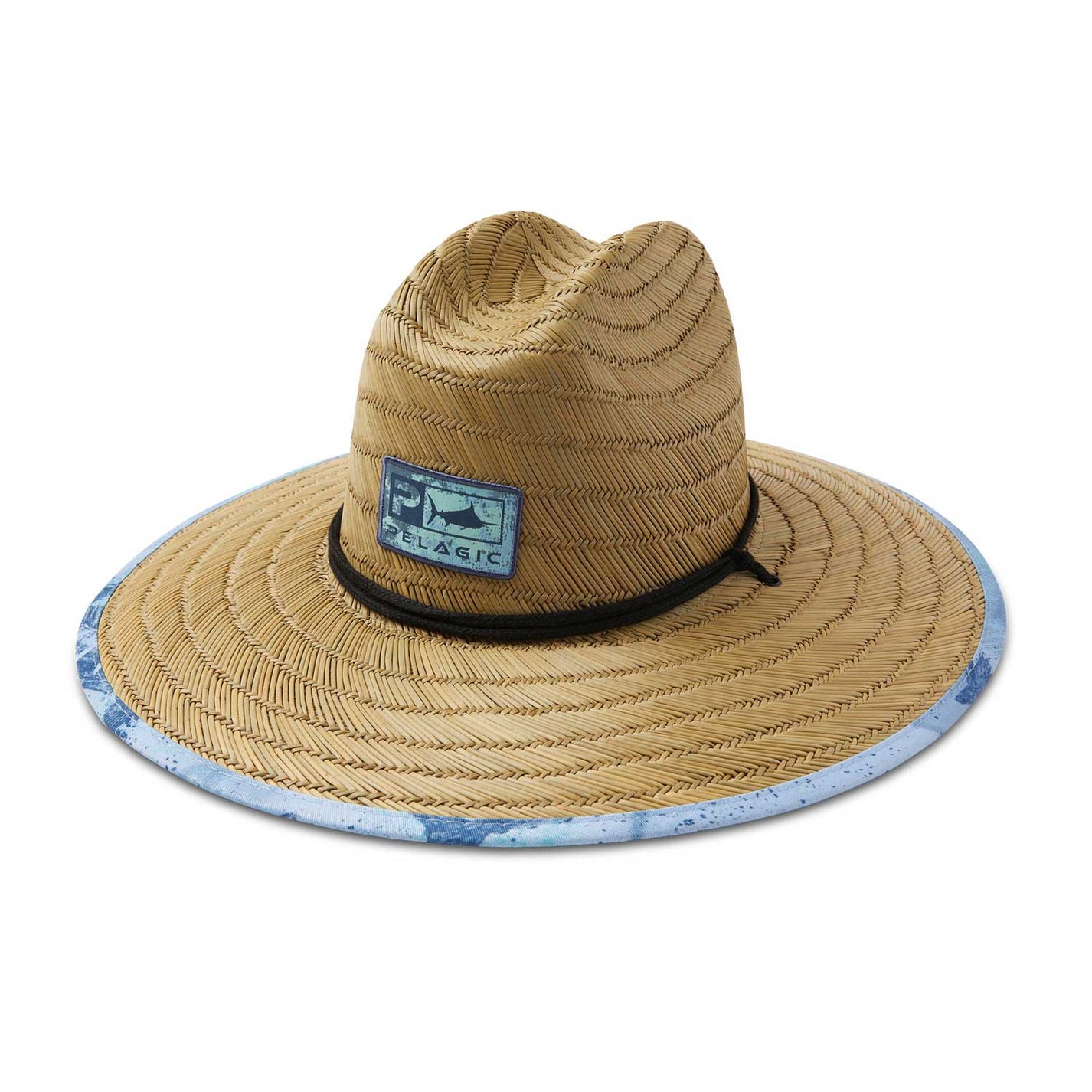 Pelagic Baja Gyotaku Straw Hat - Slate Blue – BeachToBlvd