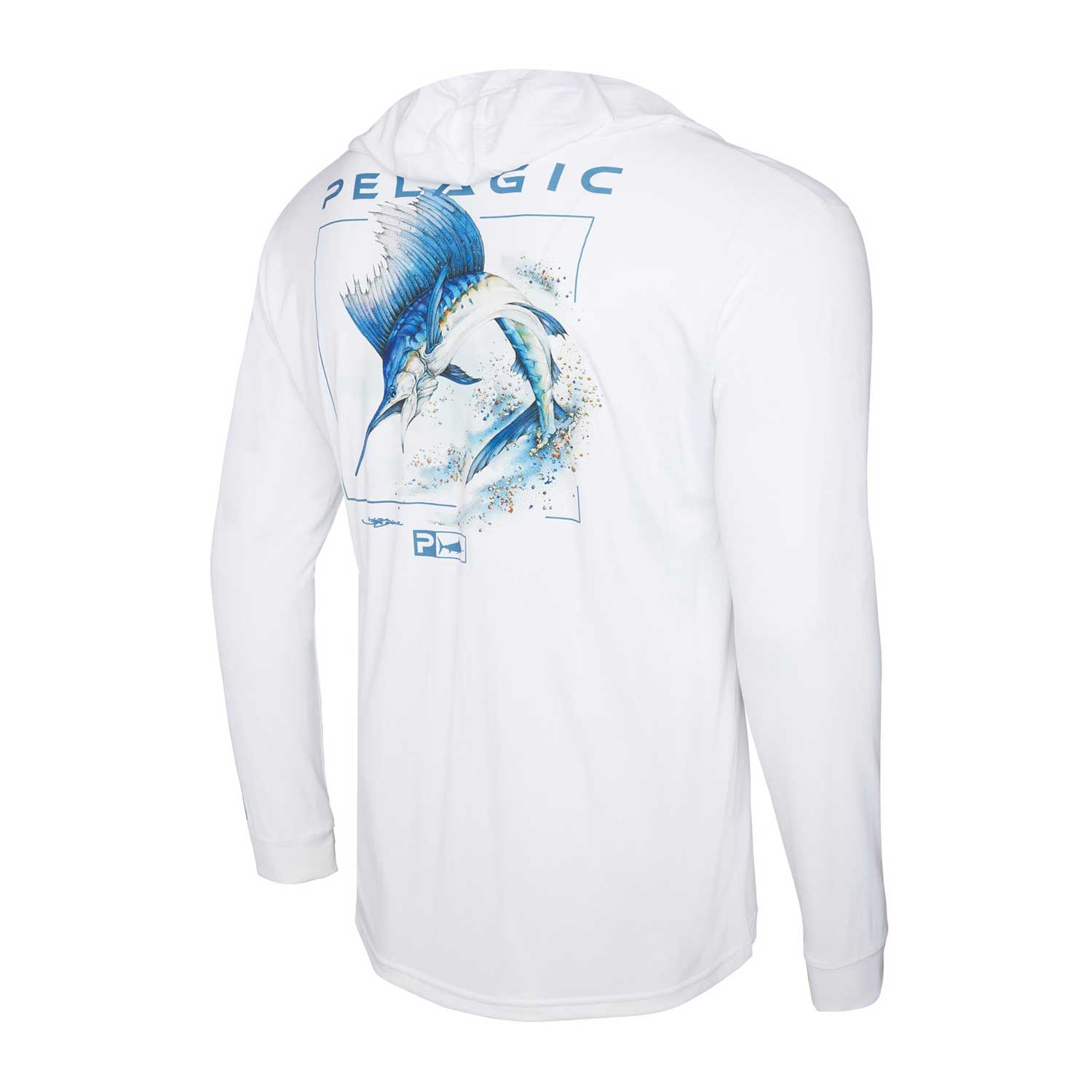 Pelagic Aquatek Goione Sailfish Hooded Fishing Shirt - BeachToBlvd