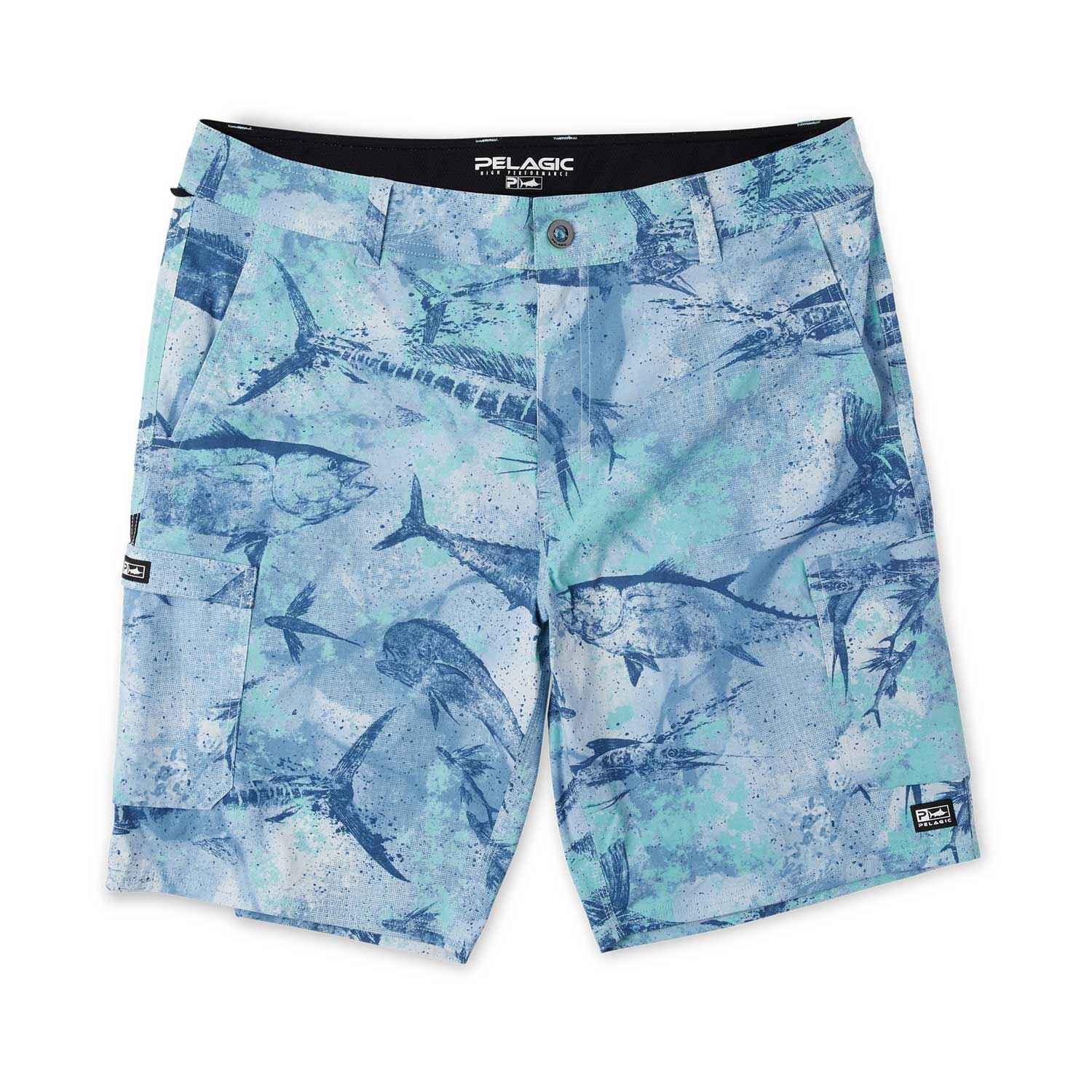 Pelagic Madeira Cargo Shorts  - Open Seas Camo