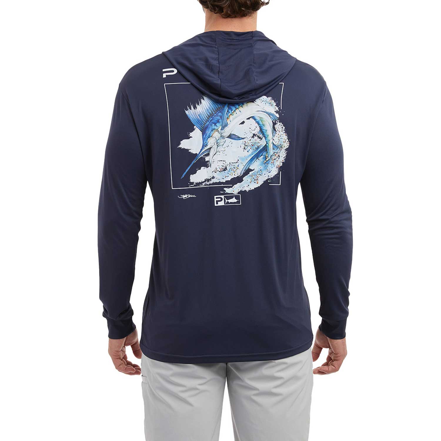 Pelagic Aquatek Goione Sailfish Hooded Fishing Shirt - BeachToBlvd