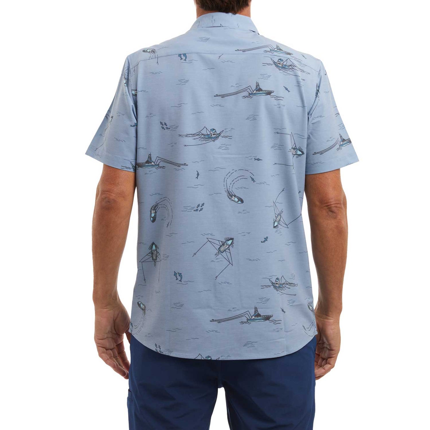 Pelagic The Topshot Trollin Button Up Men's Camp Shirt