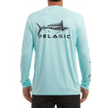Pelagic Aquatek Gyotaku Men's Long Sleeve Fishing Shirt - BeachToBlvd