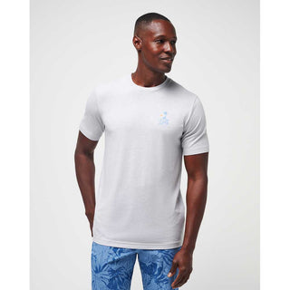Man Wearing Gray Travis Mathew Off the Pier Golf T-Shirt