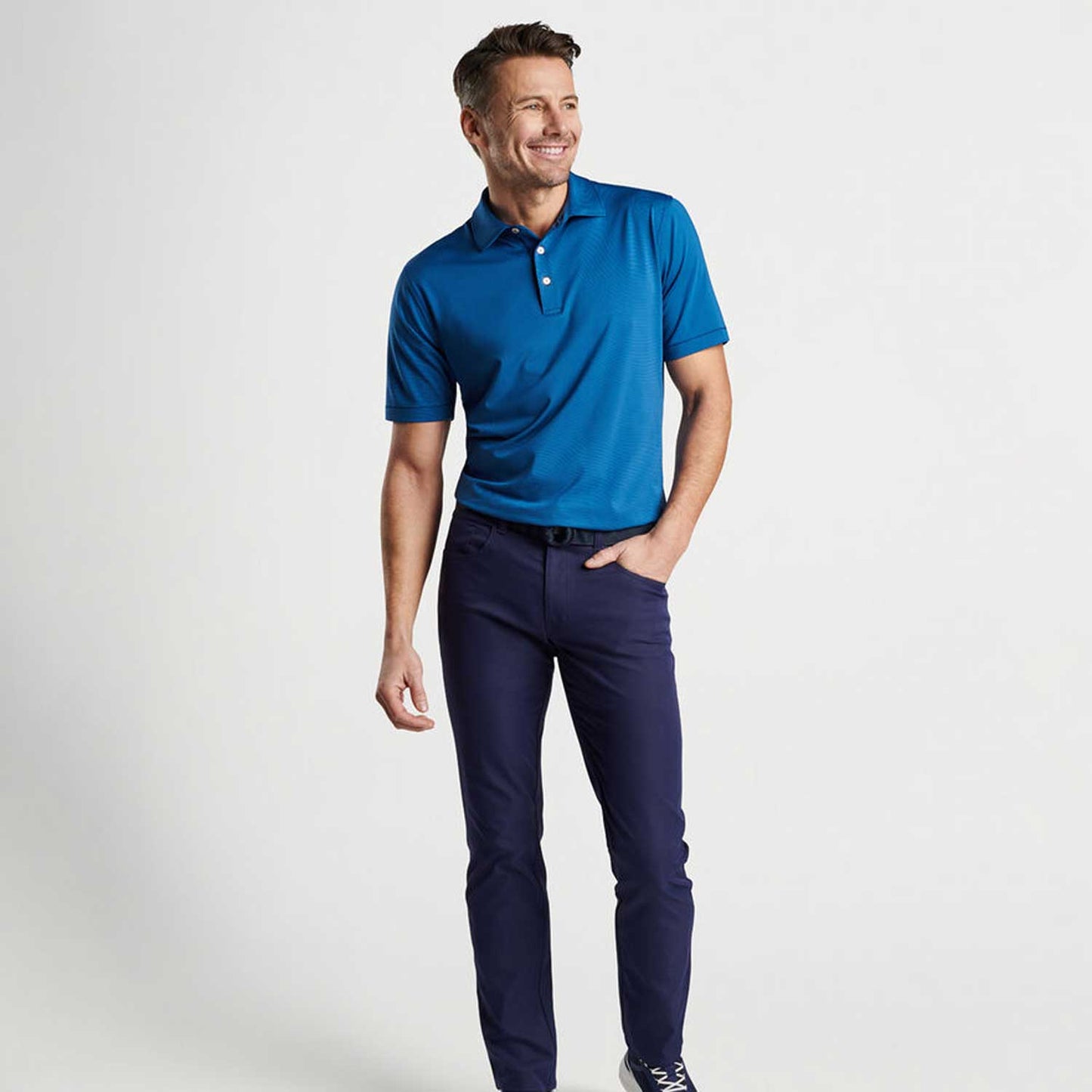 Peter Millar Jubilee Stripe Performance Polo Shirt - Men's