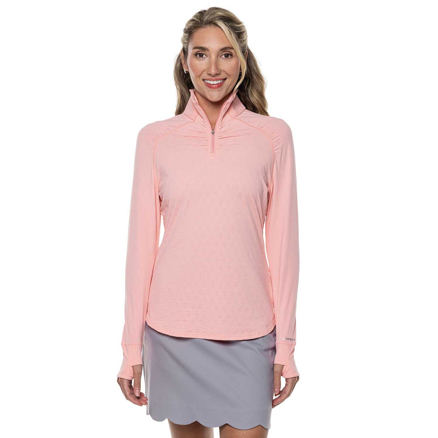 Coolibar Women's Arabella Golf Quarter-Zip UPF 50+