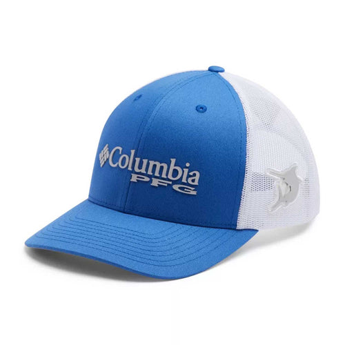 Columbia Sportswear PFG Mesh Snap Back Hat - High Crown - Vivid Blue\Marlin - BeachToBlvd