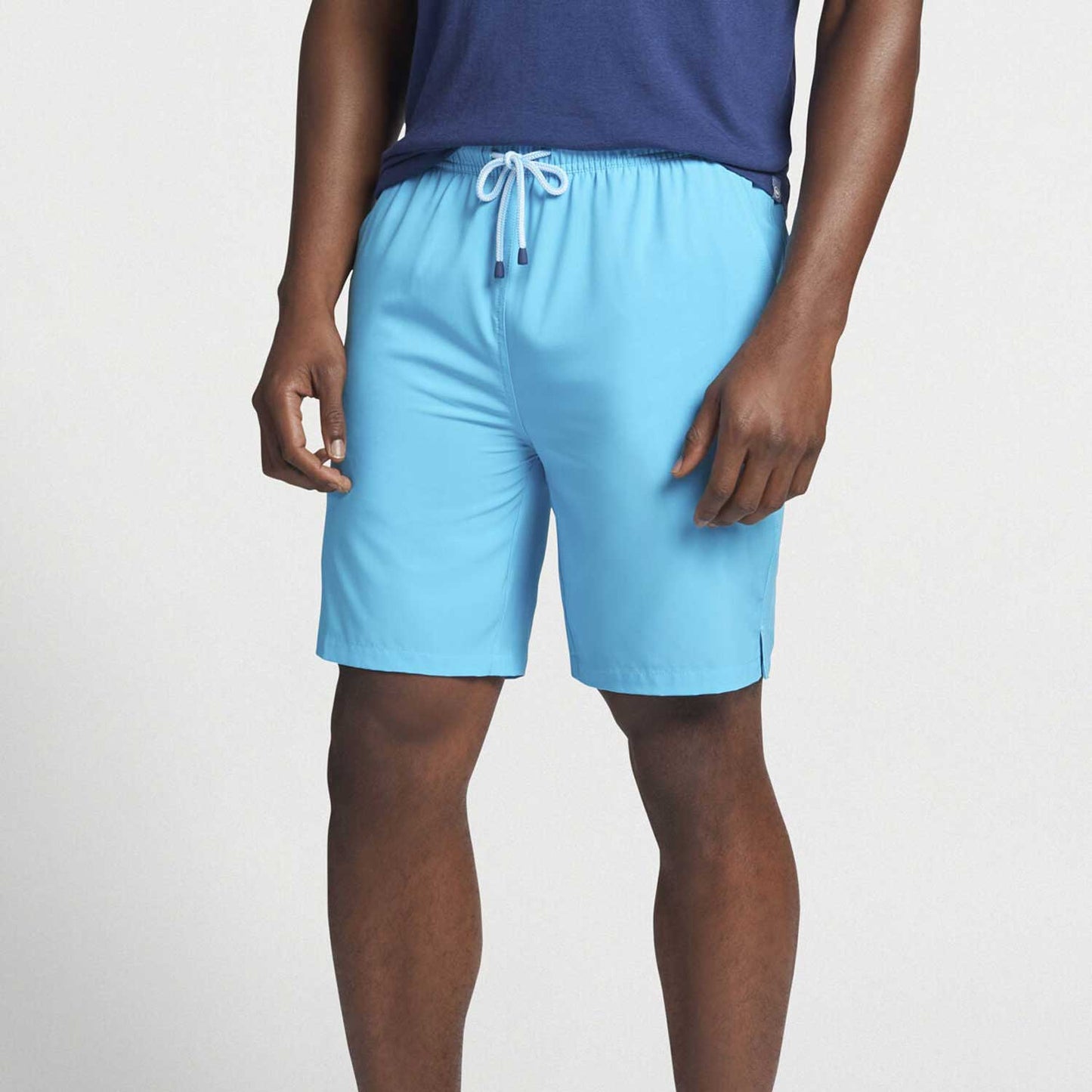 Peter Millar Men's Nautilus Spiral Magic Print Swim Trunk - Turquoise
