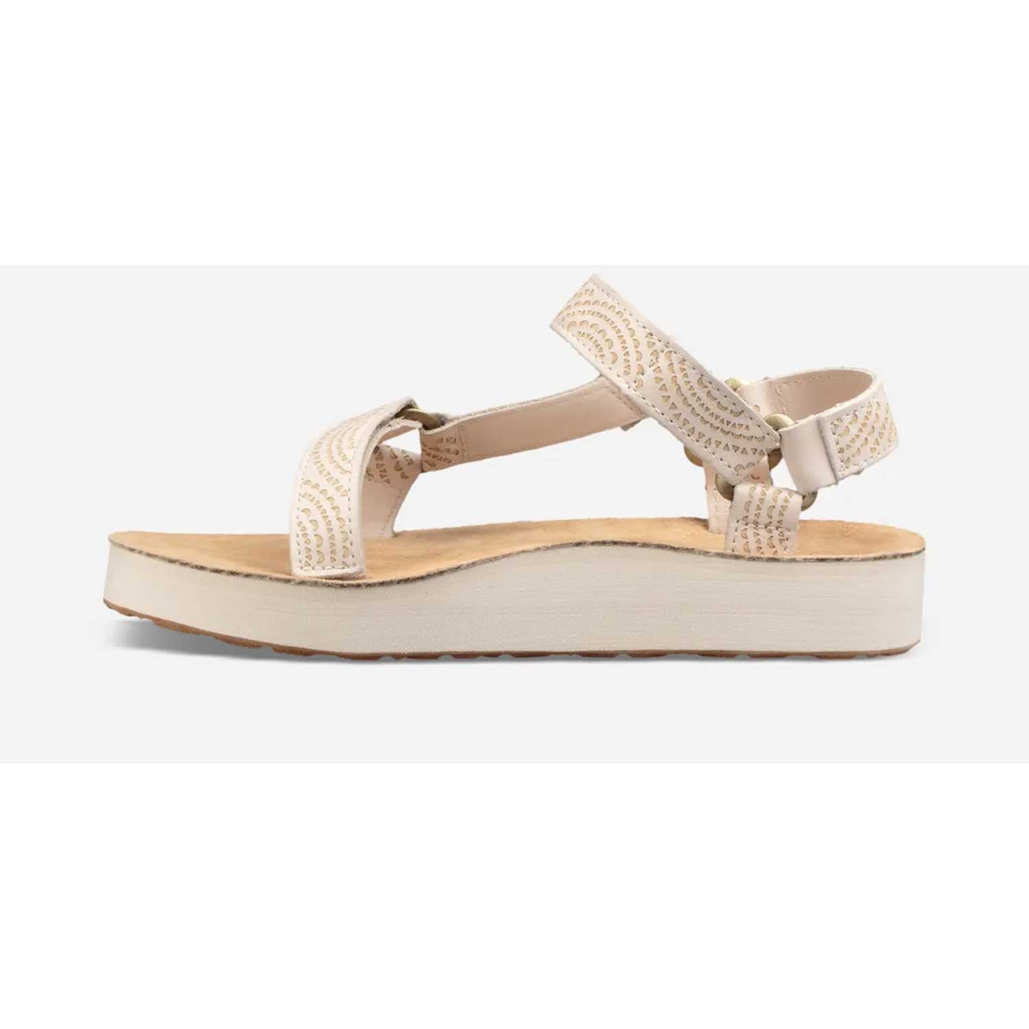 Teva Women's Midform Universal Geometric Sandal - White Swan - BeachToBlvd