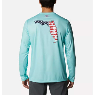 Columbia Sportswear Men's PFG Terminal Tackle Statetriot Long Sleeve Shirt - Gulf Stream Florida - BeachToBlvd