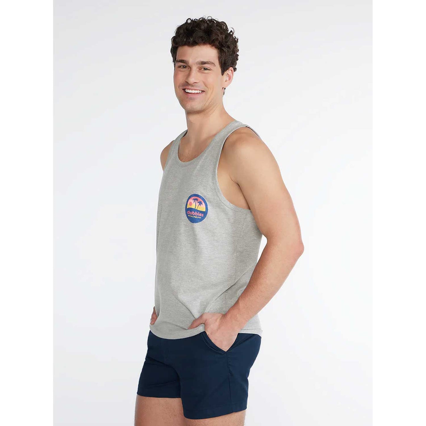 Chubbies The Trop And Lock (Tank Top) - Grey