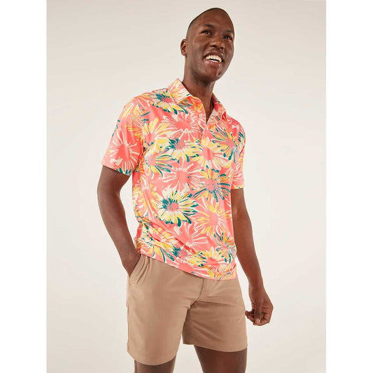 Chubbies The P.I. Men's Performance Polo Shirt - Coral