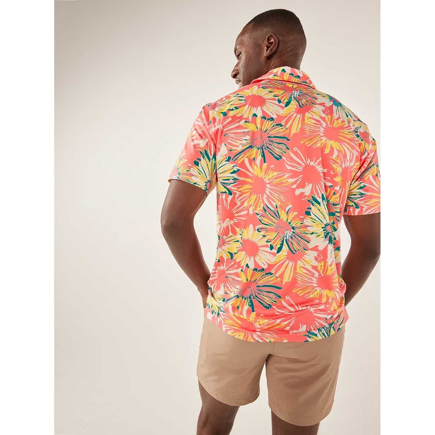Chubbies The P.I. Men's Performance Polo Shirt - Coral