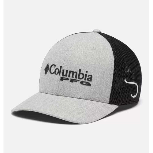 Columbia Sportswear PFG Logo Flexfit Mesh Ball Cap - High Crown - BeachToBlvd