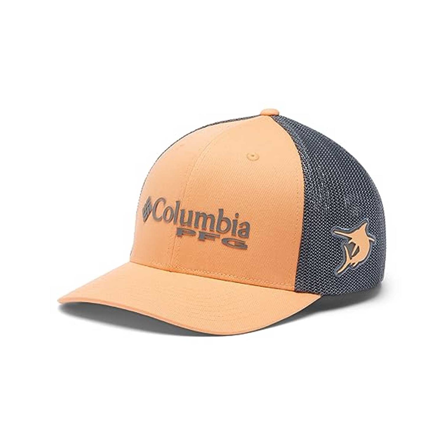 Columbia Sportswear PFG Logo Flexfit Mesh Ball Cap - High Crown