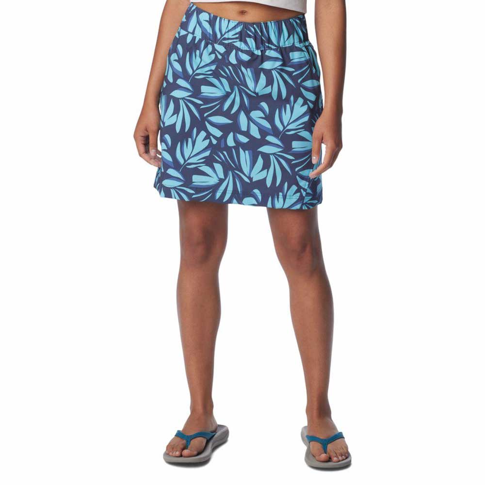 Columbia Women's Bogata Bay Printed Skort - Aquamarine Areca