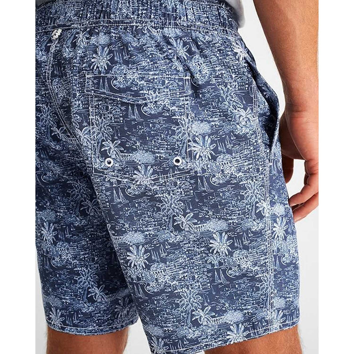 Johnnie-O Half Elastic 7" Surf Men's Swim Shorts - Limon