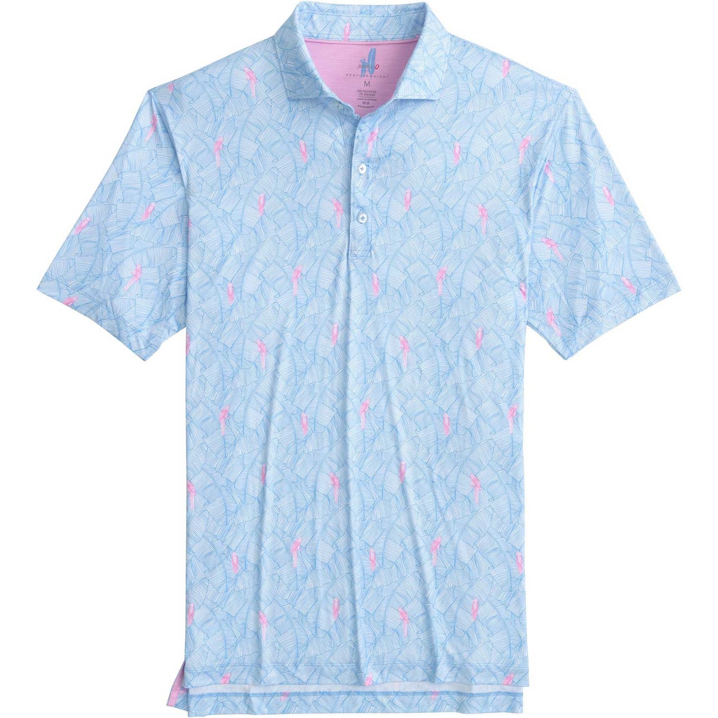 Johnnie-O Men's Regis Printed Featherweight Performance Polo - Maliblu