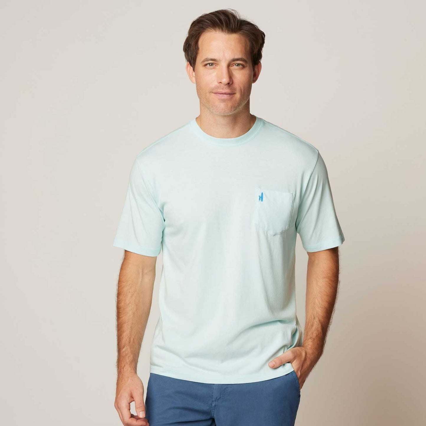 Johnnie-O Blue Hawaiian Graphic T-Shirt - Seaglass