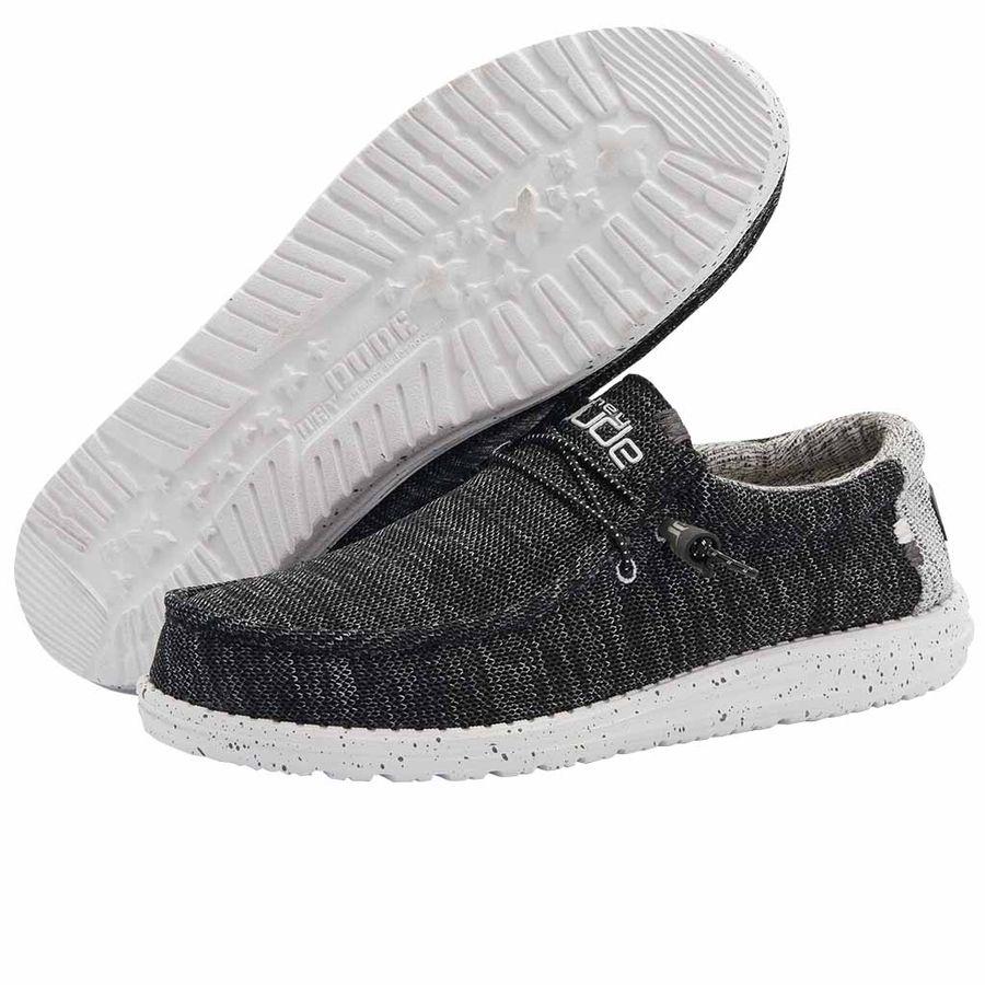 Heydude Wally Stretch Men's Shoes - Meteorite - BeachToBlvd
