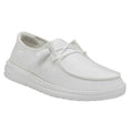 Heydude Wendy Slub Canvas Women's Shoes - White - BeachToBlvd
