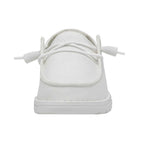Heydude Wendy Slub Canvas Women's Shoes - White - BeachToBlvd