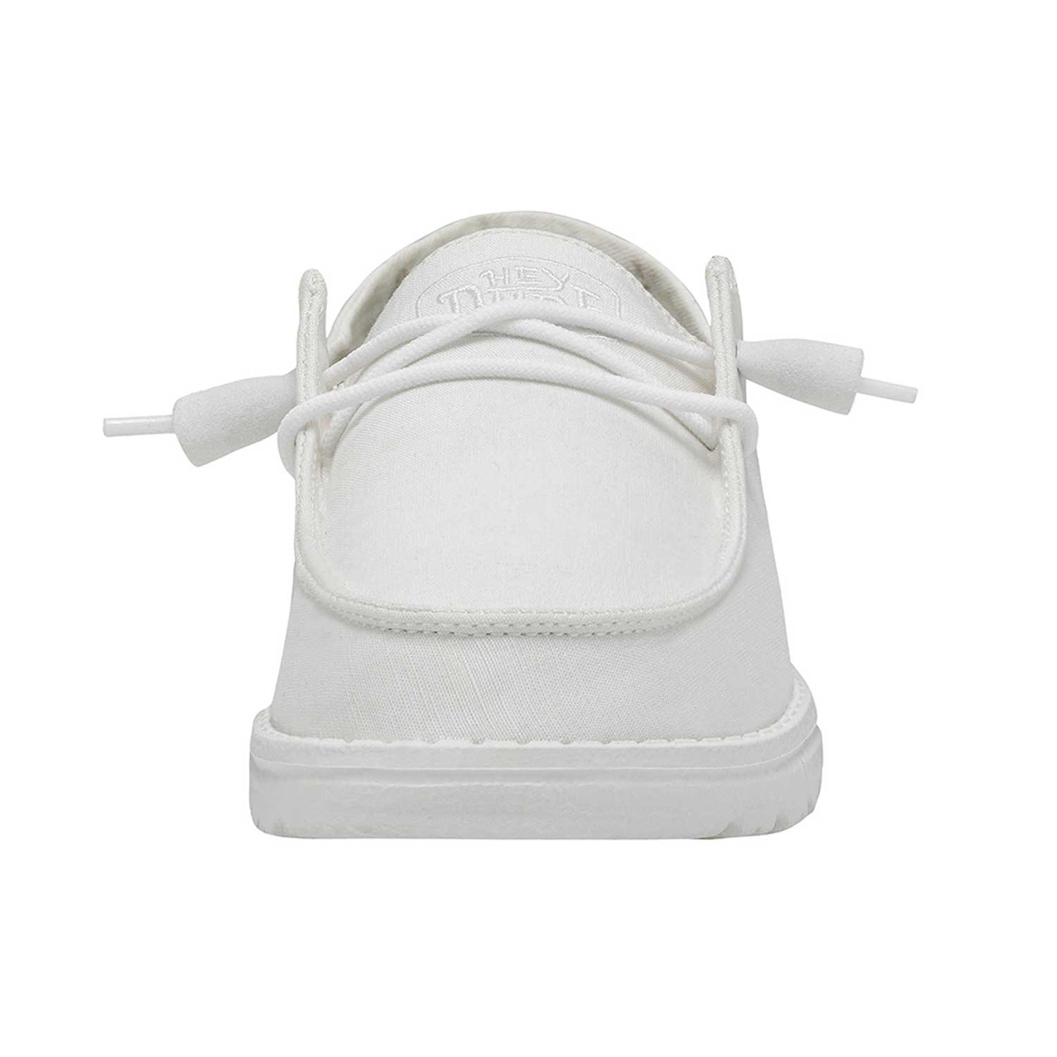 Heydude Wendy Slub Canvas Women's Shoes - White - BeachToBlvd
