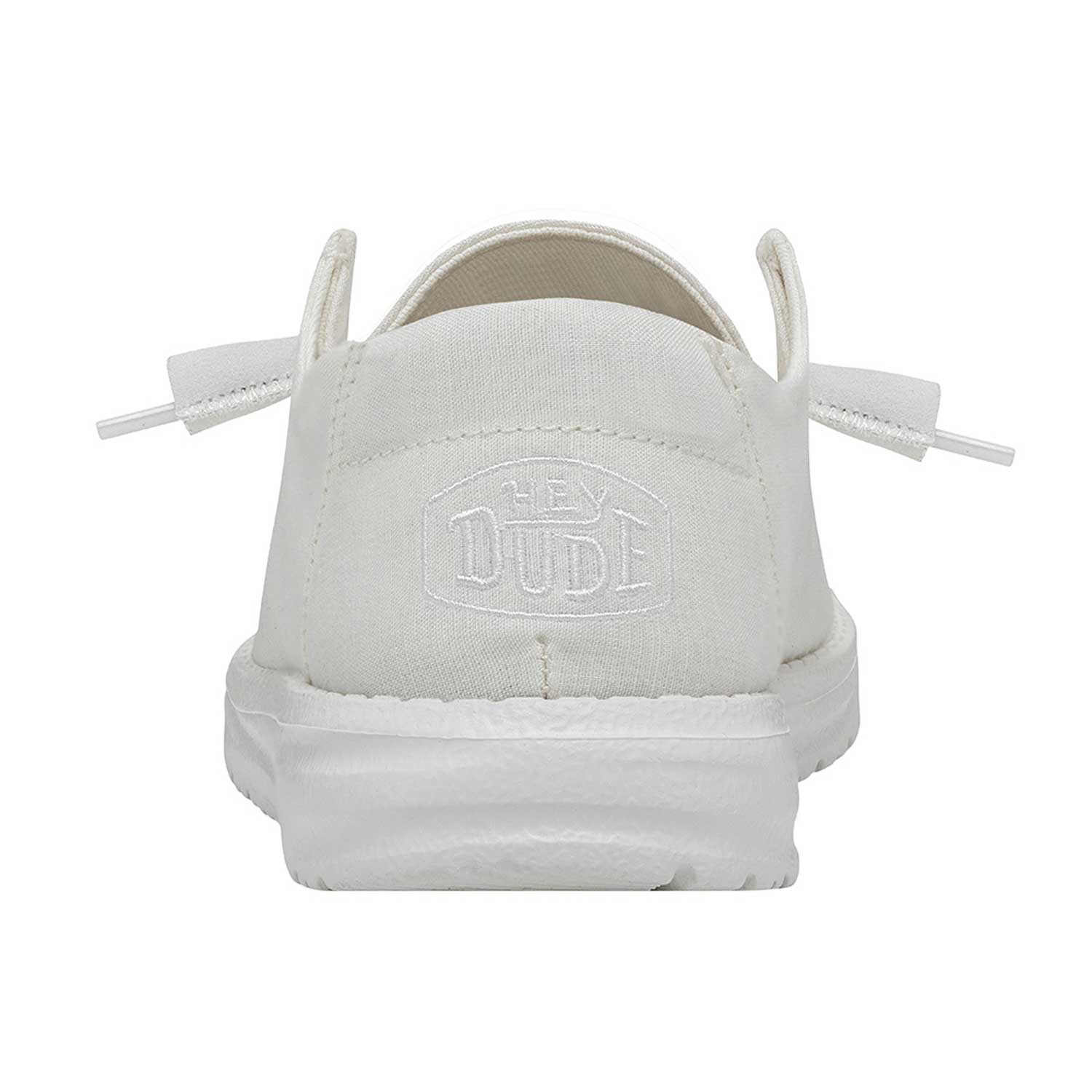 Heydude Wendy Slub Canvas Women's Shoes - White - BeachToBlvd