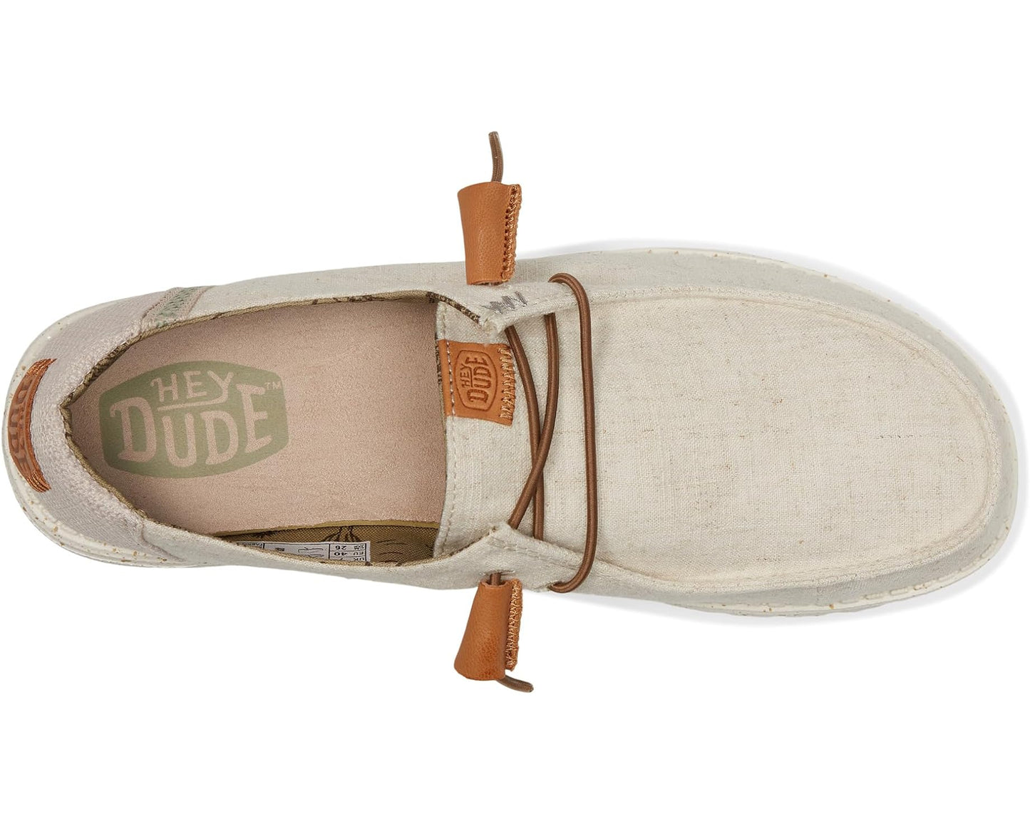 Heydude Wendy Washed Canvas Women's Shoes - Cream