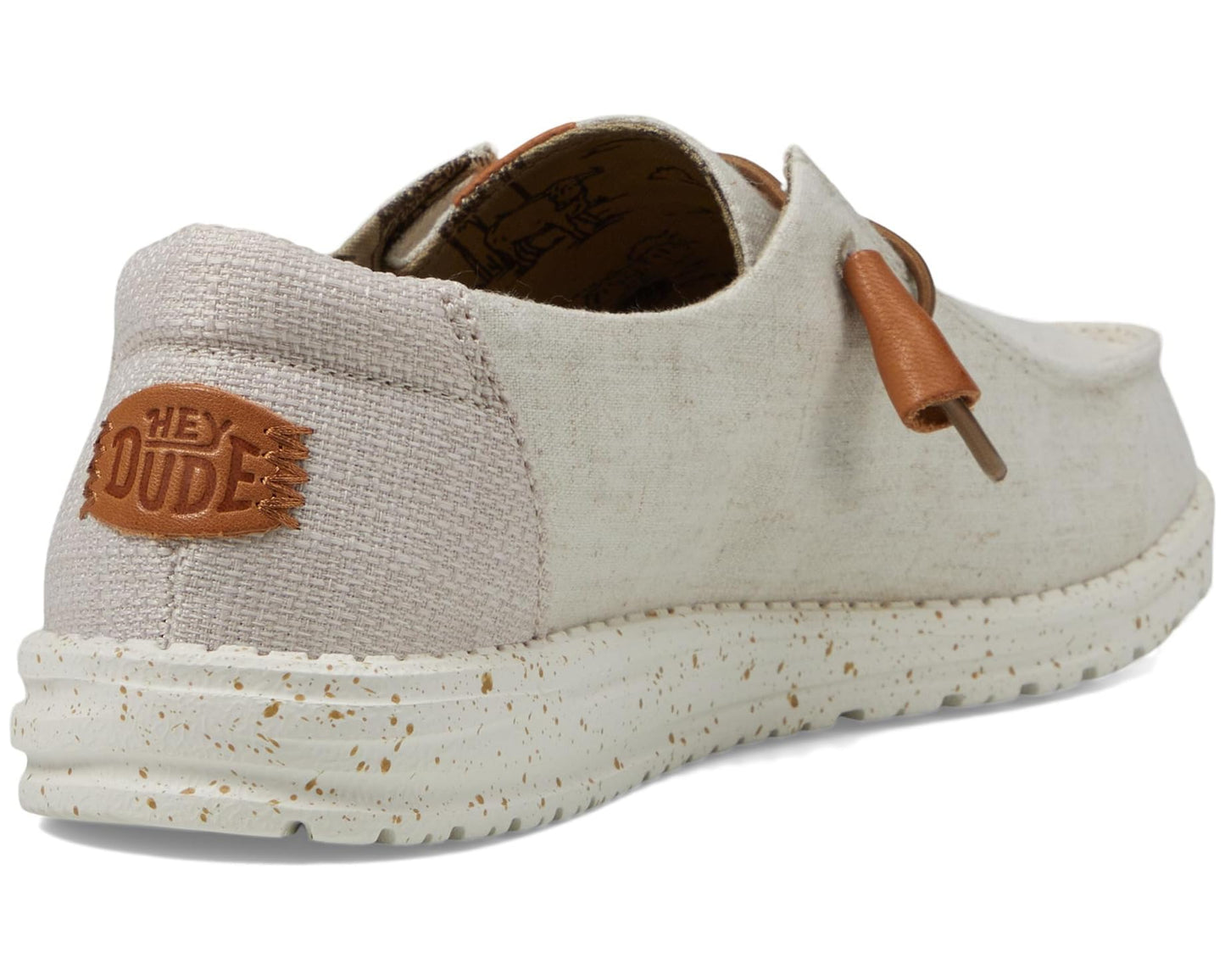 Heydude Wendy Washed Canvas Women's Shoes - Cream