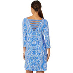 Lilly Pulitzer Ophelia 3/4 Sleeve Swing Dress - Abaco Blue Have It Both Rays - BeachToBlvd