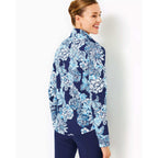 Lilly Pulitzer UPF 50+ Leona Zip-Up Jacket - Low Tide Navy - BeachToBlvd