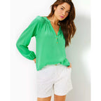 Lilly Pulitzer Gretchen High Rise 5 Inch Shorts - Resort White Pinwheel Eyelet - BeachToBlvd