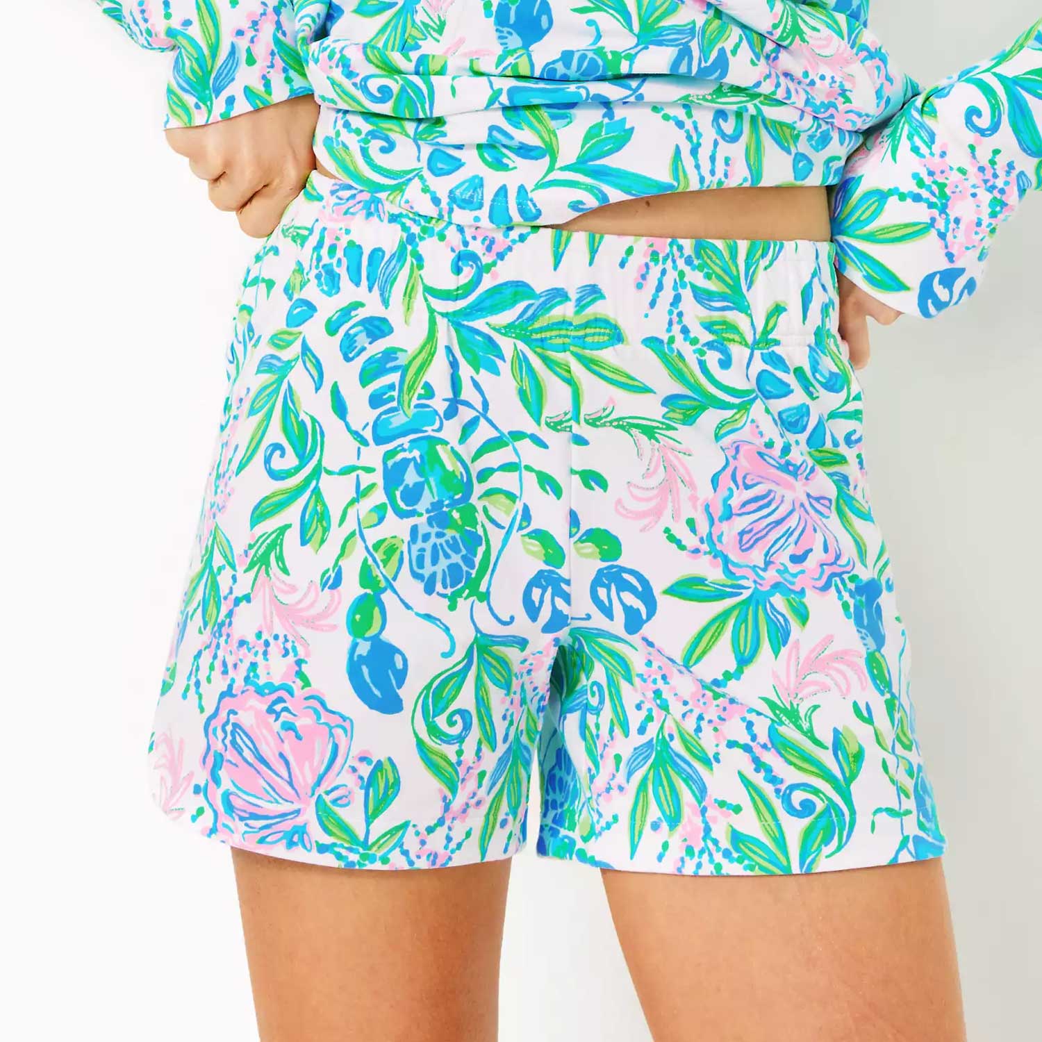 Lilly Pulitzer 5" Kylar Knit Short - Mizner Red Seaside Harbour - BeachToBlvd