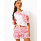 Lilly Pulitzer 5" Kylar Knit Short - Mizner Red Seaside Harbour - BeachToBlvd