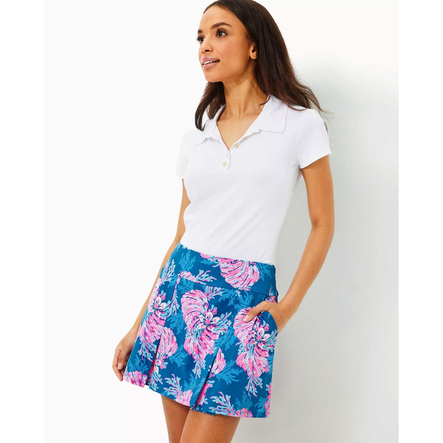 Lilly Pulitzer UPF 50+ Luxletic Shasta Skort - Multi For The Fans Golf