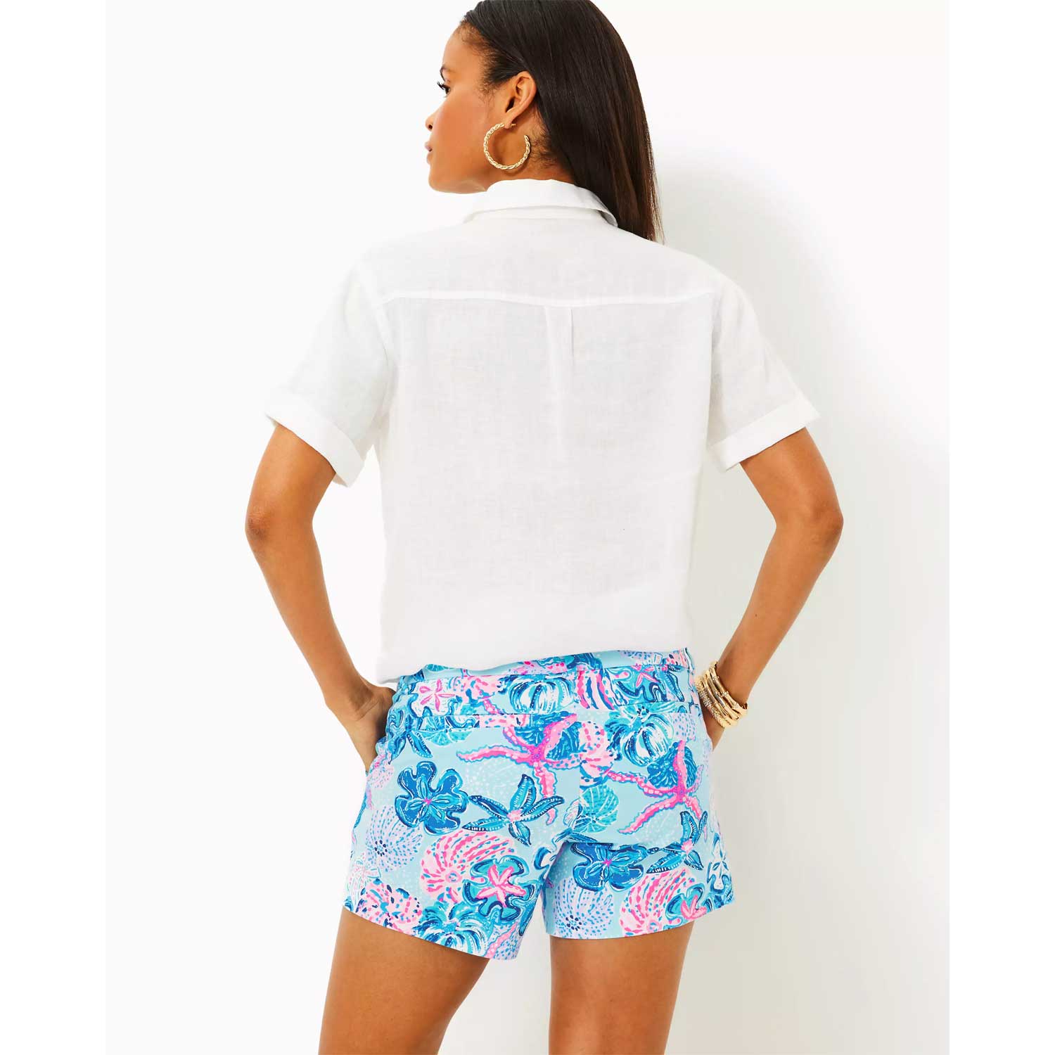 Lilly Pulitzer 5" Callahan Stretch Short - Multi Bahamas Beachcomber - BeachToBlvd