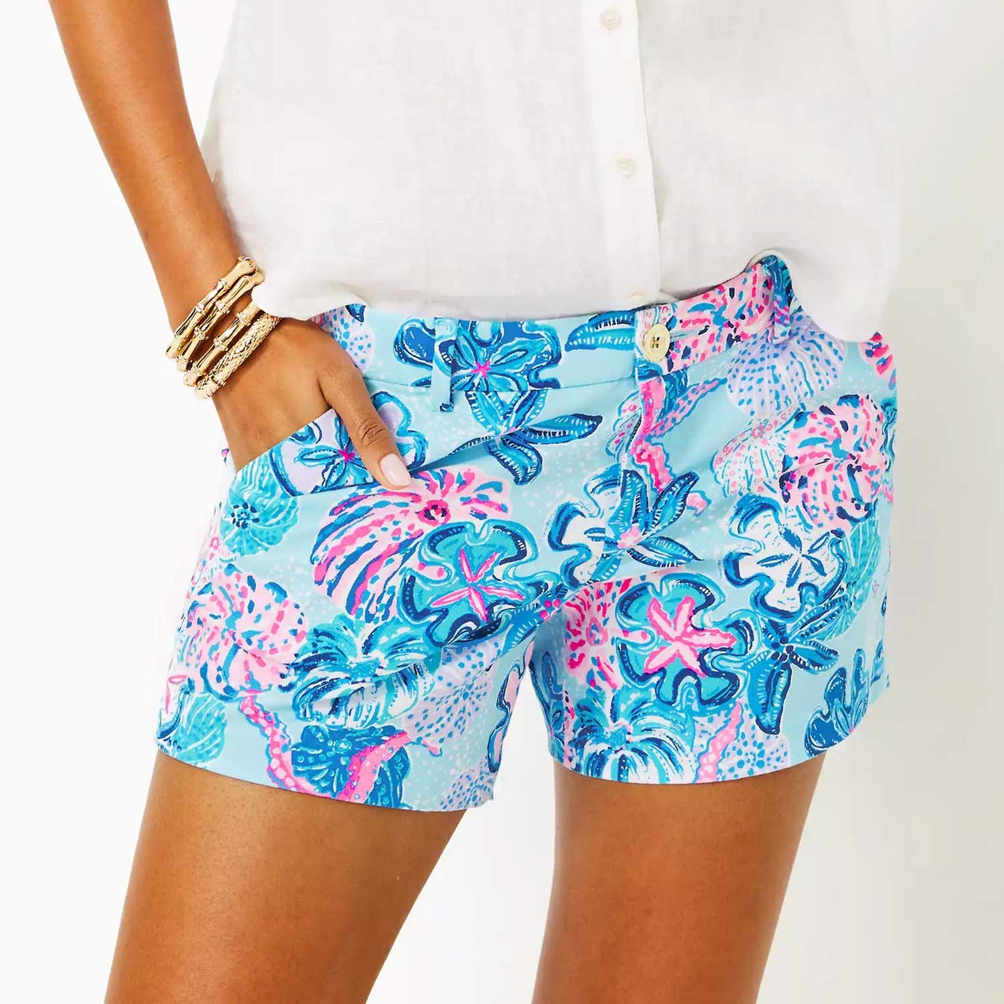 Lilly Pulitzer 5" Callahan Stretch Short - Multi Bahamas Beachcomber