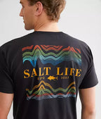 SALT LIFE Fish Finder T-Shirt- WASHED NAVY - BeachToBlvd