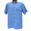 Bamboo Cay Short Sleeve Embroidered Aloha Shirt, Multifunctional Pocket WB1918 - BeachToBlvd