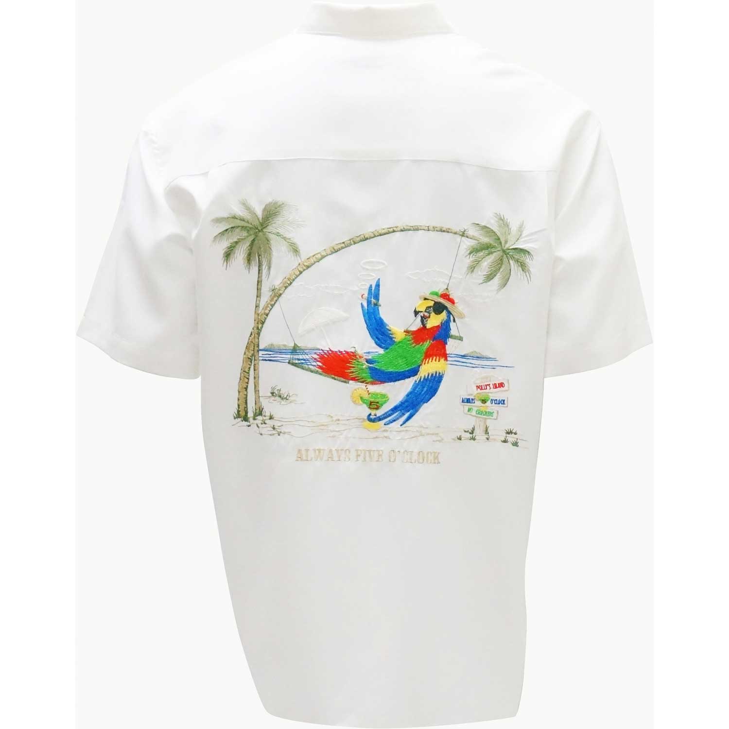 Bamboo Cay 5 O'Clock Men's Camp Shirt Wb5000 - BeachToBlvd