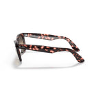 Ray-Ban Wayfarer Chromance Sunglasses - Polished Transparent Pink Frame - Gray Lenses - BeachToBlvd