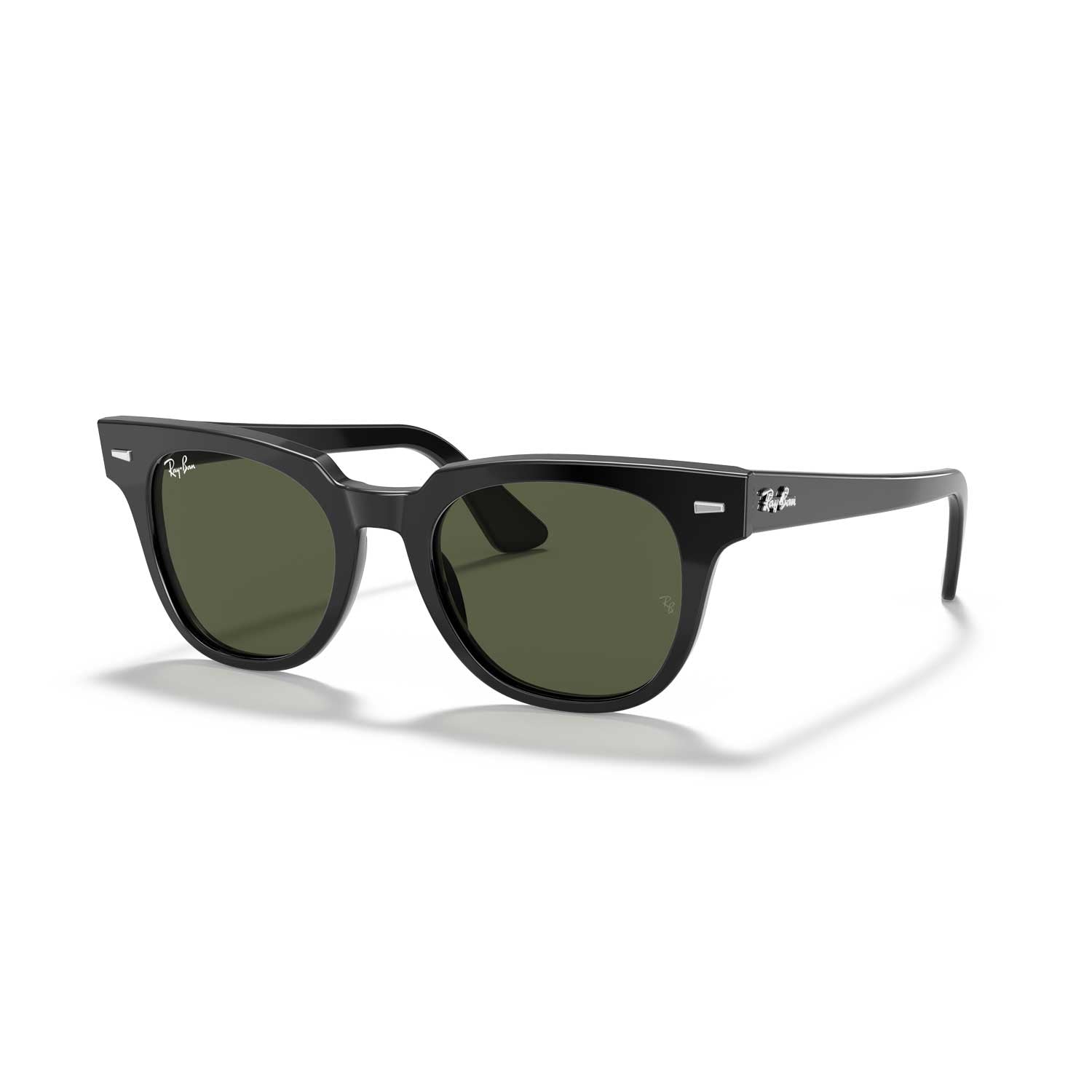 Ray-Ban Meteror Classic Sunglasses - Polished Black Frame / G-15 Green Lens