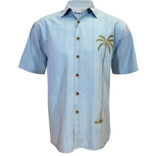 Bamboo Cay Classic Single Palm Men's Camp Shirt WB1003T - BeachToBlvd