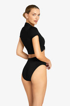 Robin Piccone AVA T-SHIRT BIKINI TOP- Navy or Black