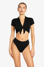 Robin Piccone AVA T-SHIRT BIKINI TOP- Navy or Black
