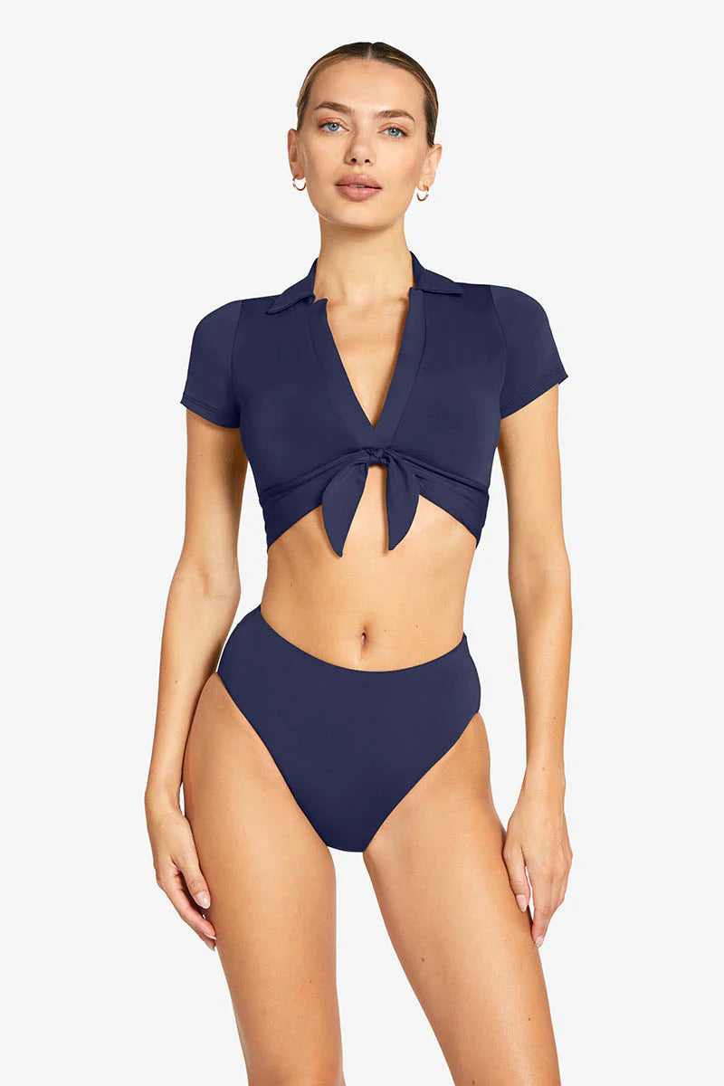 Robin Piccone AVA T-SHIRT BIKINI TOP- Navy or Black