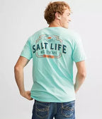SALT LIFE Reel Livin' T-Shirt- GRAPEFRUIT - BeachToBlvd