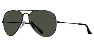 Ray-Ban RB3025 Large Metal Aviator- Gunmetal/ Polarized Green Lens